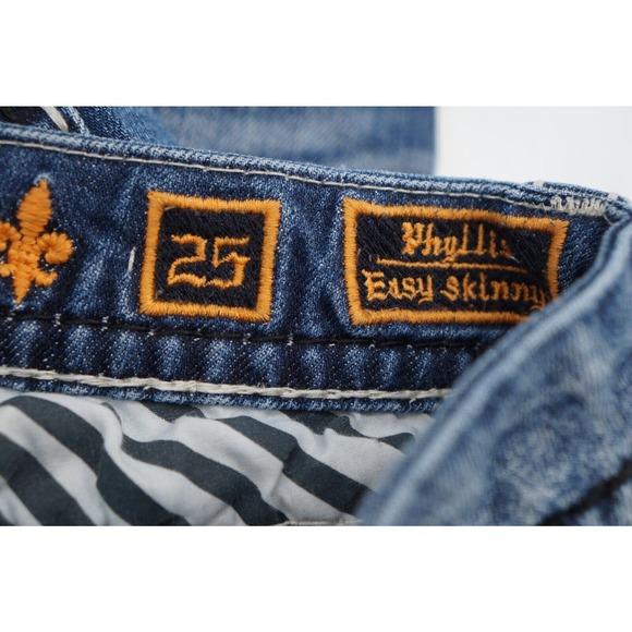 Rock Revival Womens Size 25x27 Phyllis Easy Skinny Jeans - Picture 4 of 10